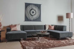 HUUS Bank Denemarken – Chaise longue + Ottoman + 2,5-zits