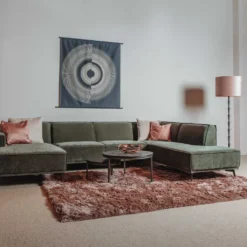 HUUS Bank Denemarken – Chaise longue + Ottoman + 2,5-zits