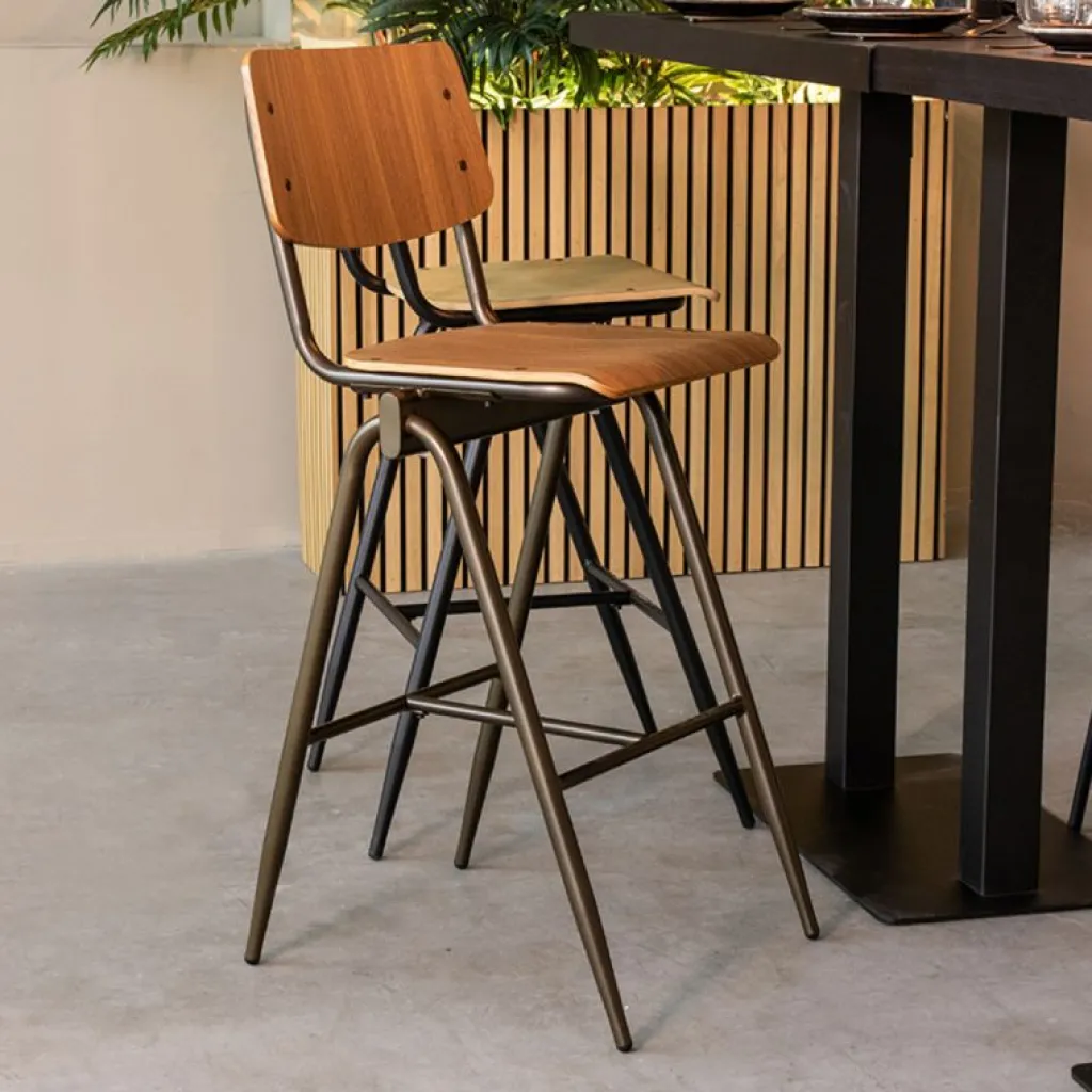 HUUS Barstoel Solid (per 2 stuks)