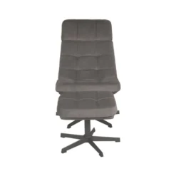 HUUS Draaifauteuil Alvar + Hocker