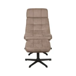 HUUS Draaifauteuil Alvar + Hocker