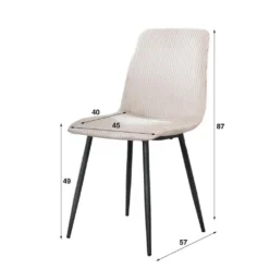 HUUS Eetkamerstoel Bennie (per 2 stuks)