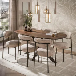 HUUS Eettafel Arthur donkerbruin