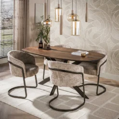 HUUS Eettafel Arthur donkerbruin