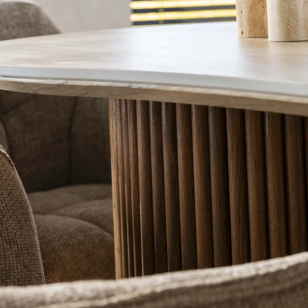 HUUS Eettafel Silvy niervormig