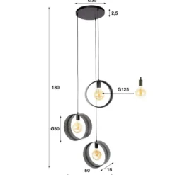 HUUS Hanglamp Angelo – Getrapt