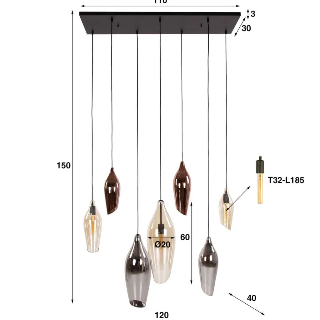 HUUS Hanglamp Wendy – Horizontaal