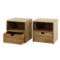 HUUS Nachtkastje Ebony – Set van 2