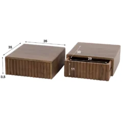 HUUS Nachtkastje Ruby set van 2 (per 2 stuks)