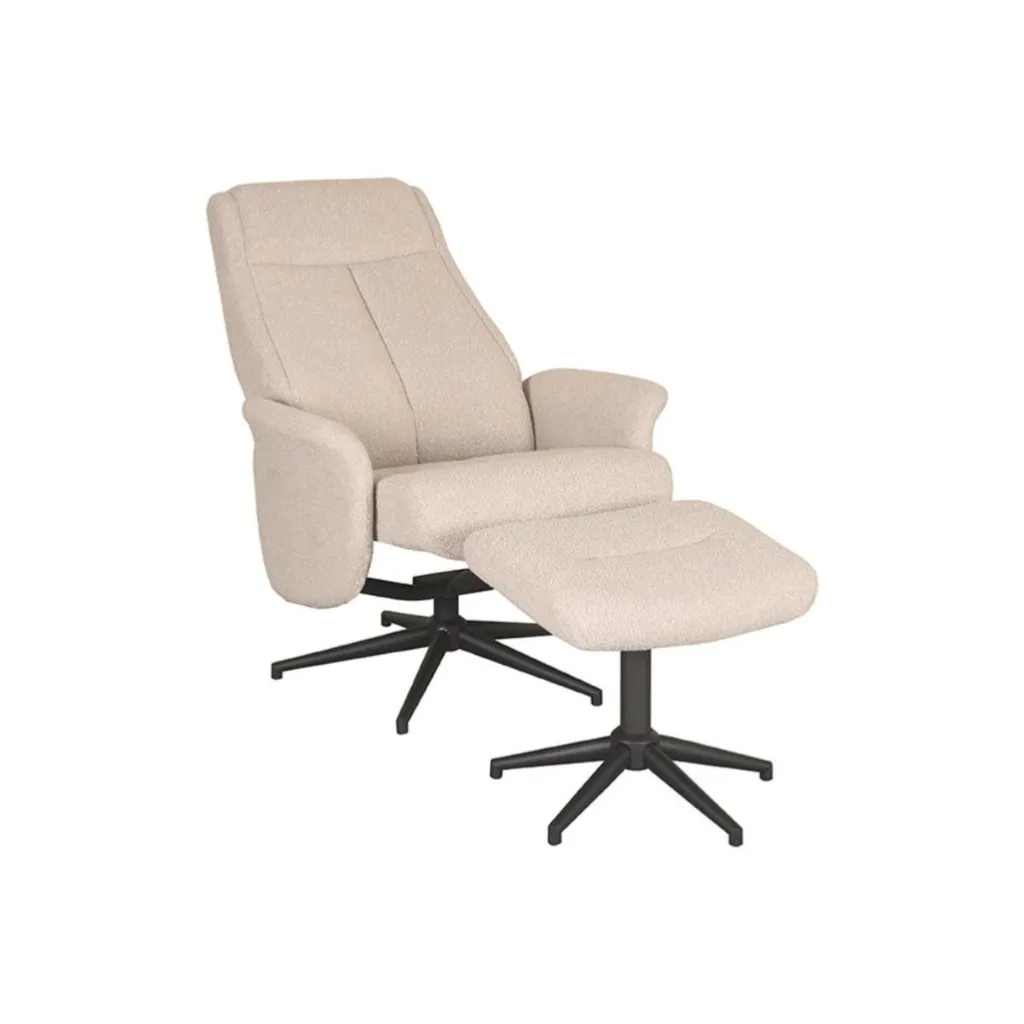 HUUS Relaxfauteuil Sam + Hocker