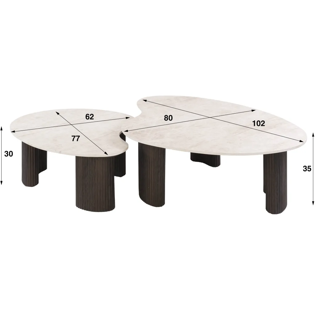 HUUS Salontafelset Carry aperto
