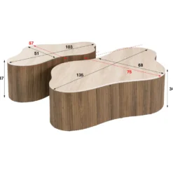 HUUS Salontafelset Carry grande