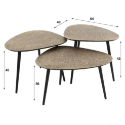 HUUS Salontafelset Claire