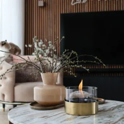 HUUS Tenderflame Cafe 18 Gold Brushed Steel