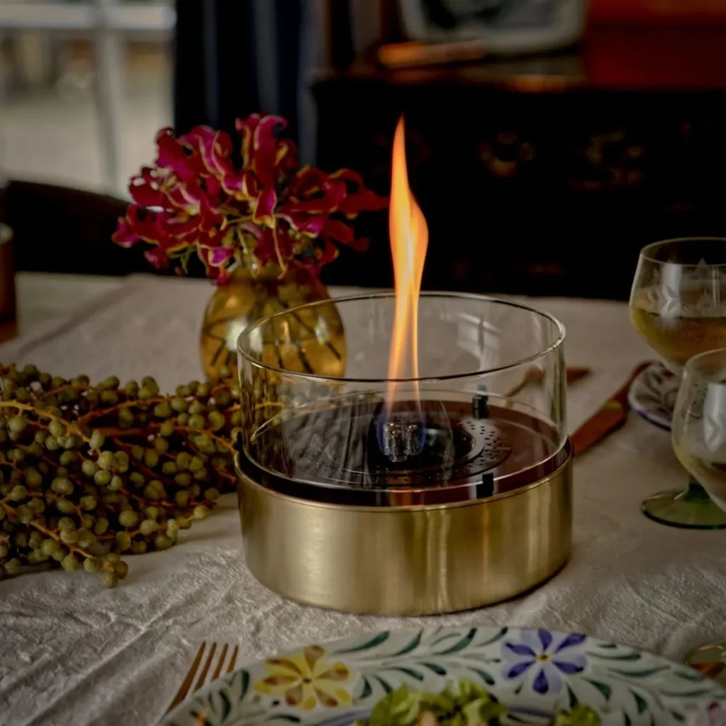 HUUS Tenderflame Cafe 18 Gold Brushed Steel