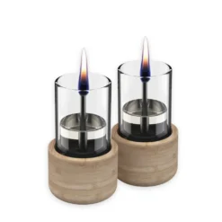 HUUS Tenderflame Candle 70 Naturel bamboo