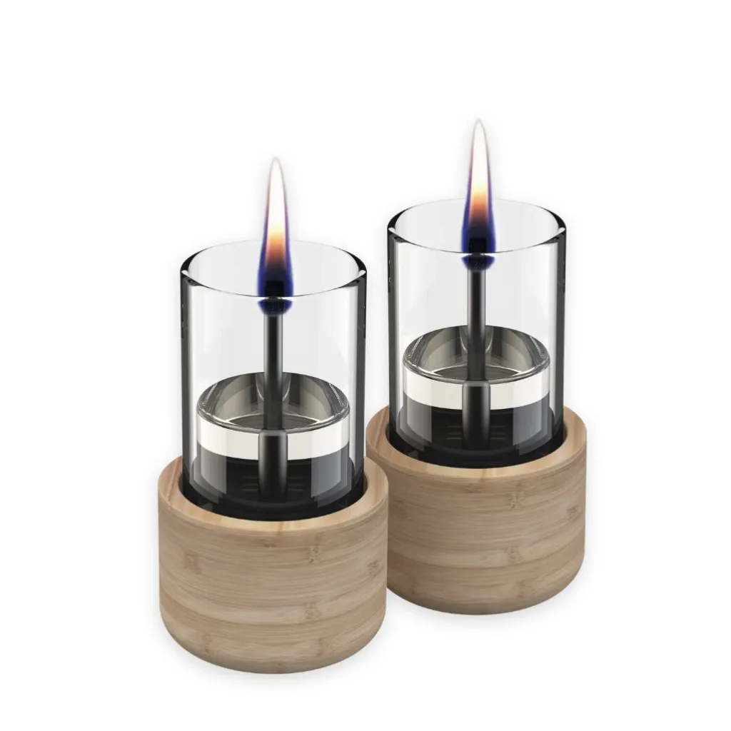 HUUS Tenderflame Candle 70 Naturel bamboo