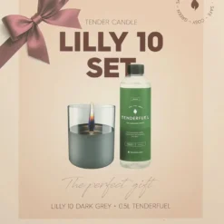 HUUS Tenderflame giftset Lilly Darkgrey