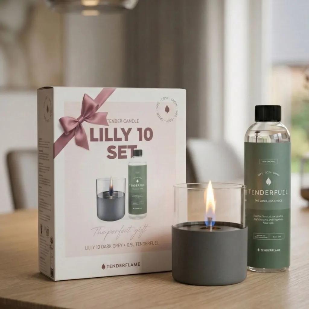 HUUS Tenderflame giftset Lilly Darkgrey