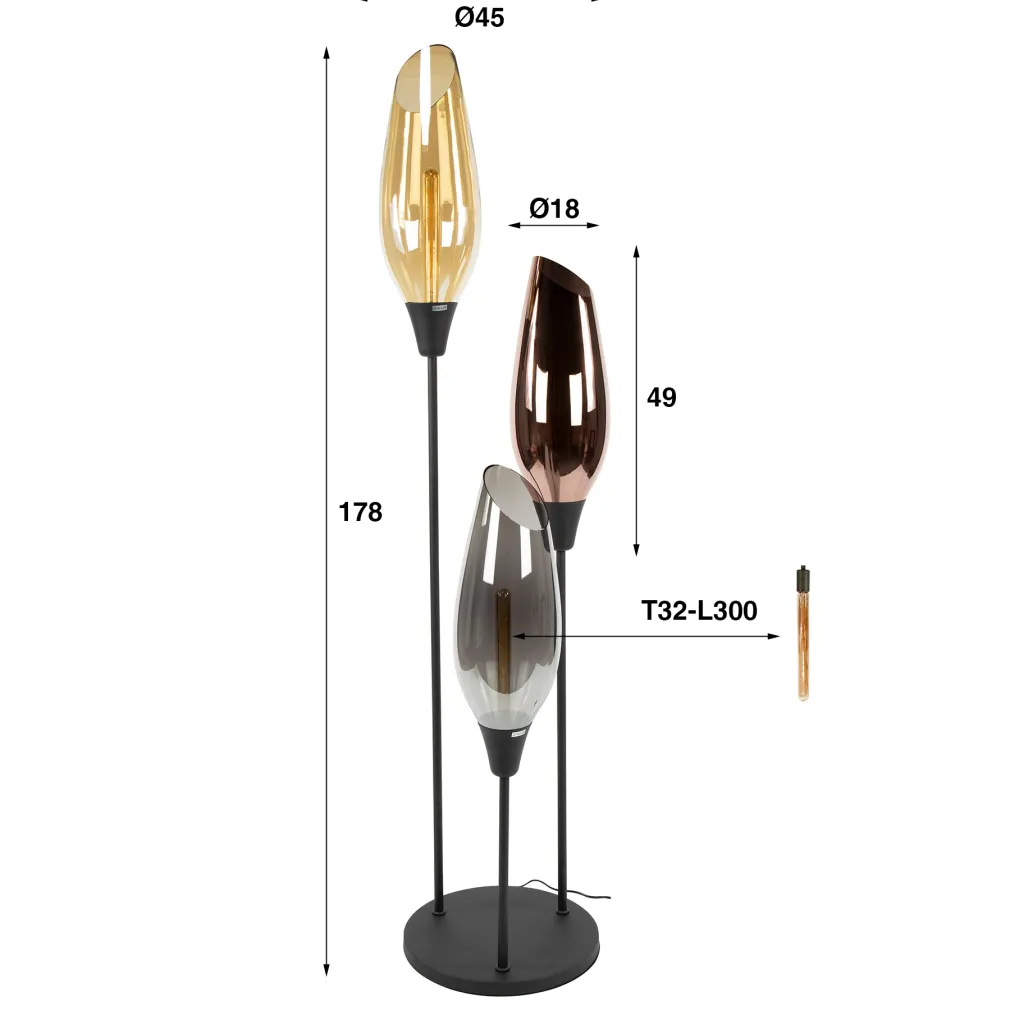 HUUS Vloerlamp Wendy XL