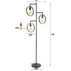 HUUS Vloerlamp Yuri